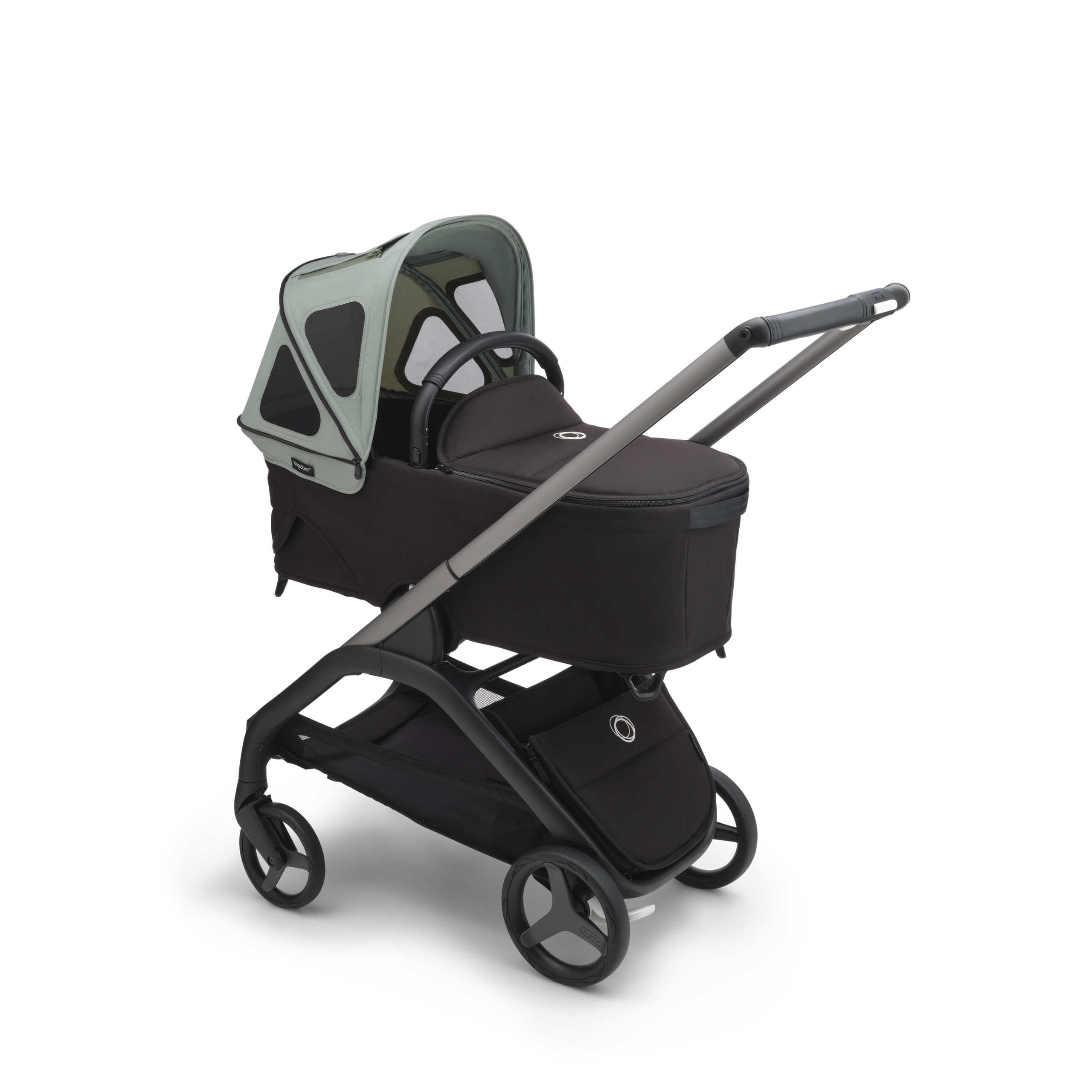 Bugaboo Dragonfly breezy sun canopy PINE GREEN - Thumbnail Slide 2 of 5