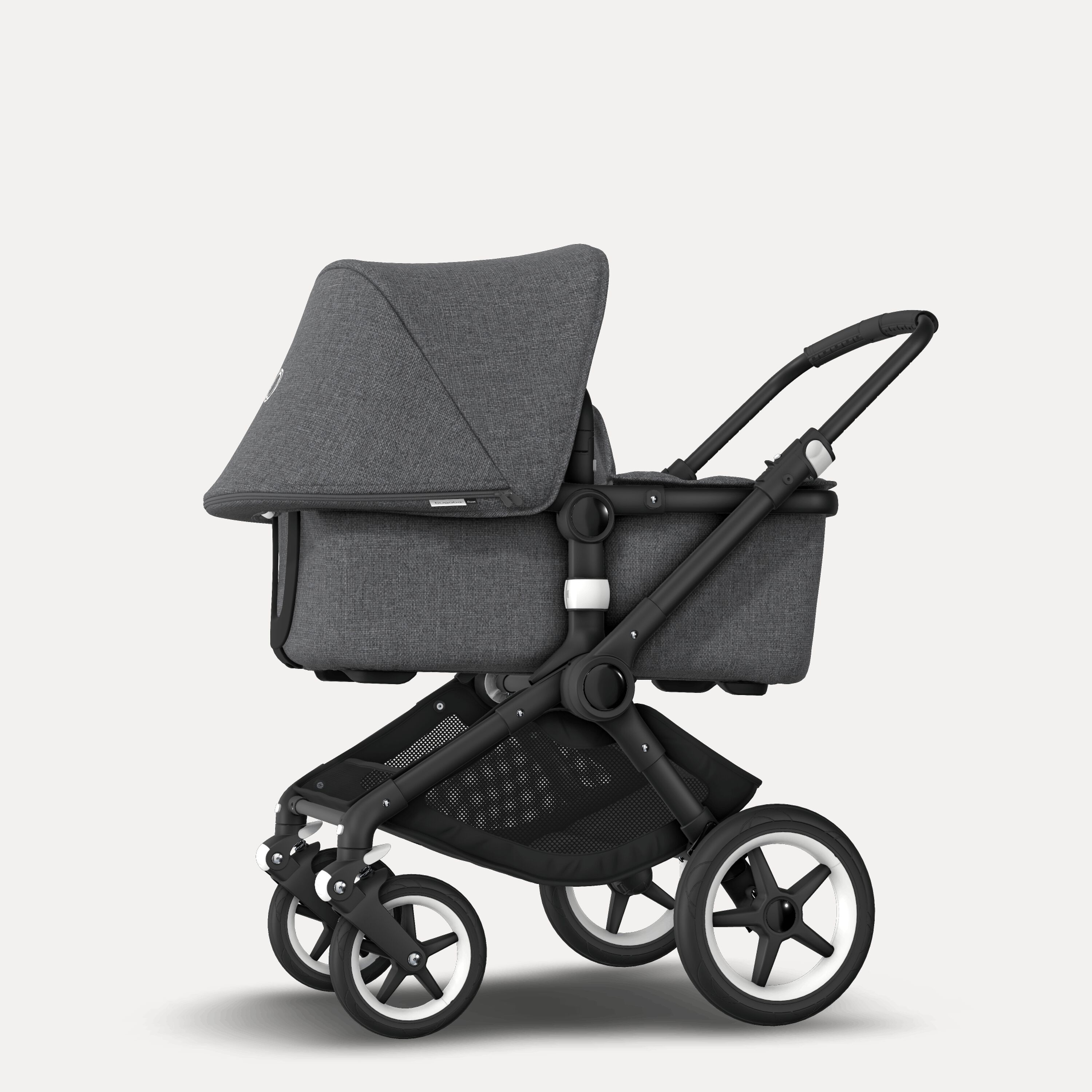 EU - Bugaboo Fox stroller bundle black grey melange - Main Modal Image Slide 2 of 6
