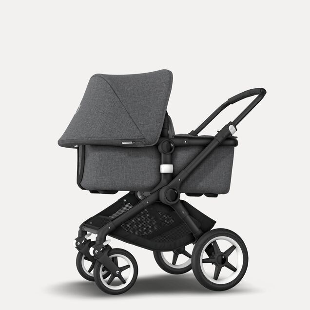EU - Bugaboo Fox stroller bundle black grey melange - Main Image Slide 2 of 6