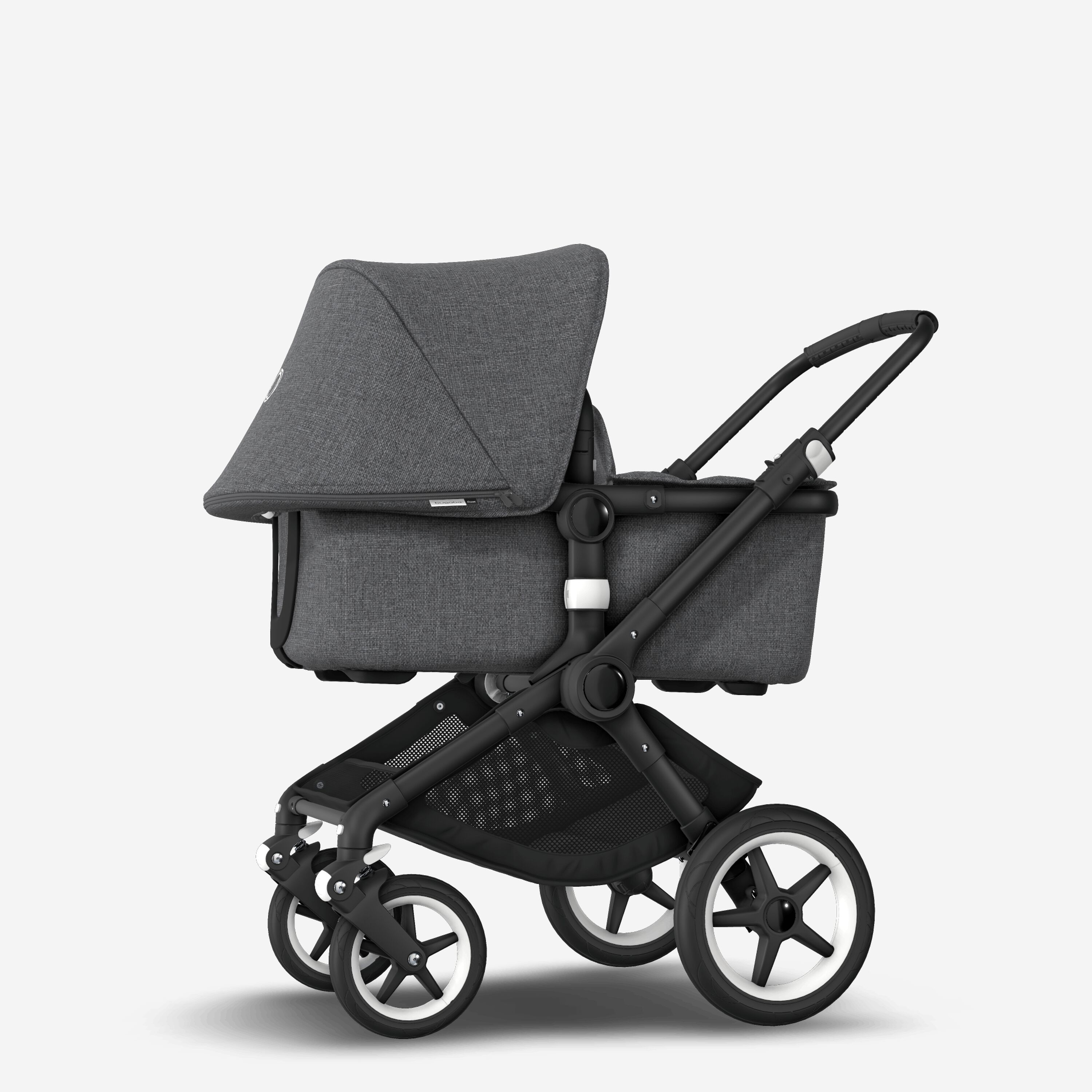 EU - Bugaboo Fox stroller bundle black grey melange - Main Modal Image Slide 2 of 6