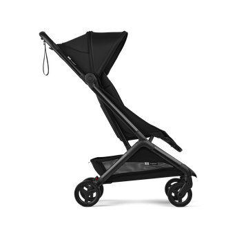 Bugaboo Butterfly 2 travel pram black base, heritage black fabrics, heritage black sun canopy