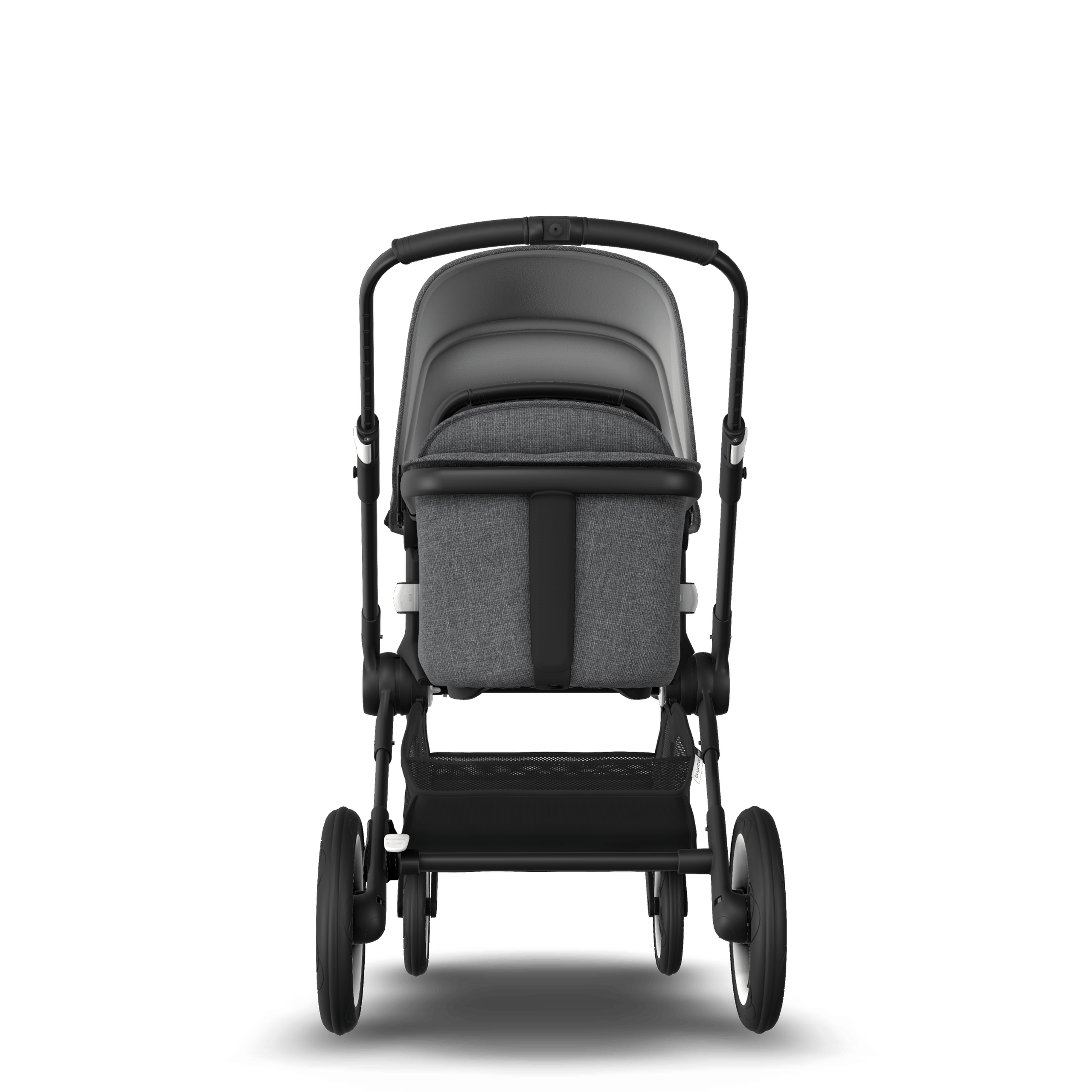 Refurbished Bugaboo Fox complete BLACK/GREY MELANGE-GREY MELANGE - Thumbnail Slide 3 van 6