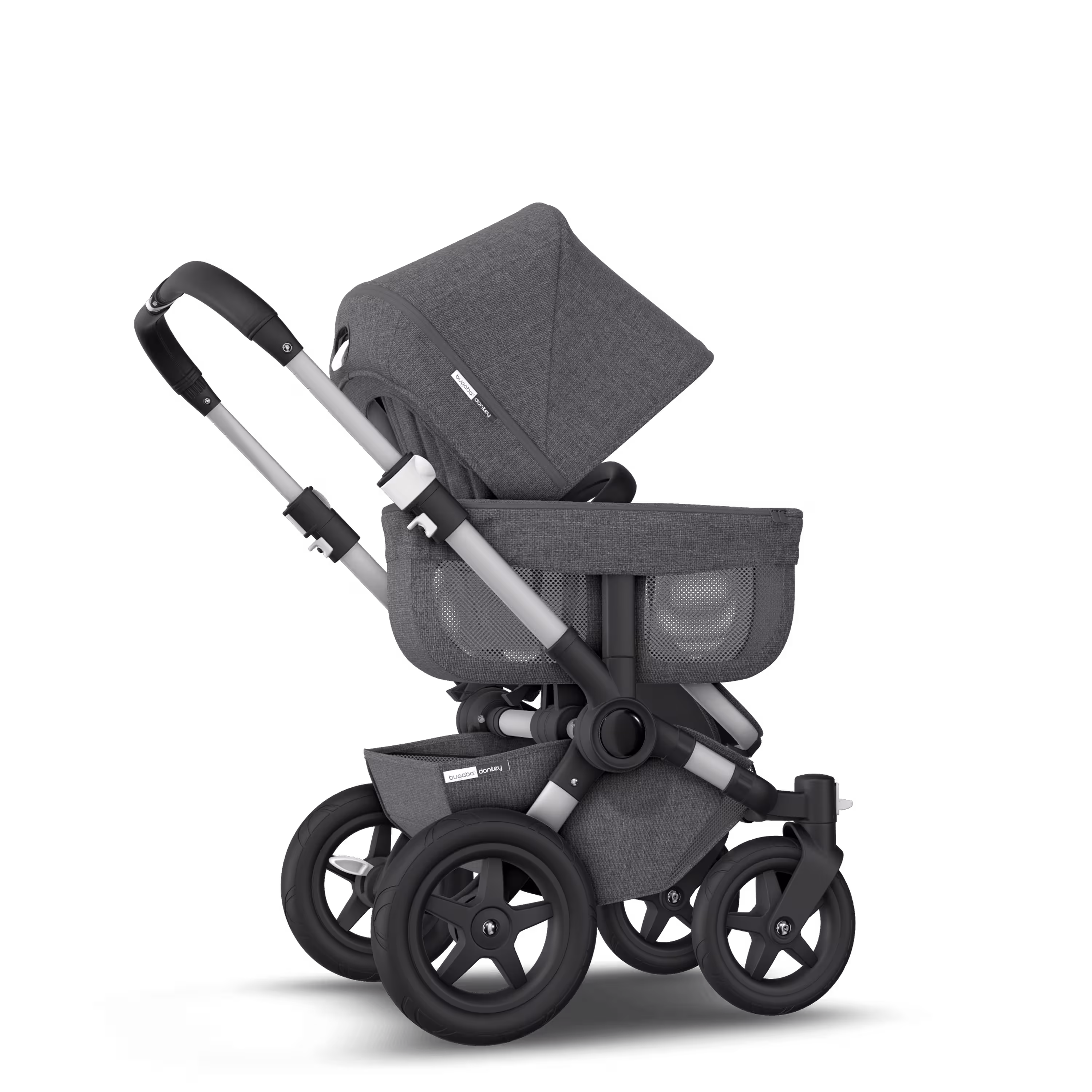 Refurbished Bugaboo Donkey2 Classic mono complete US ALU/GREY MELANGE - Main Modal Image Slide 6 of 7