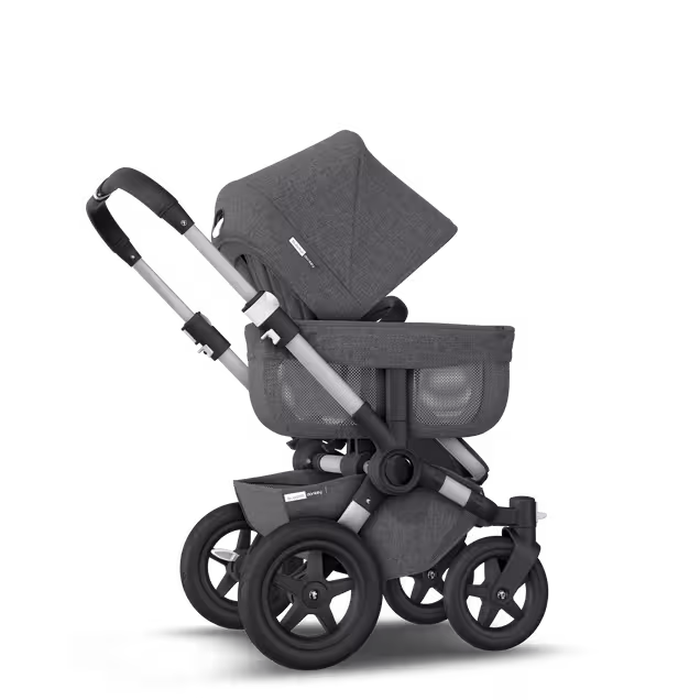 Refurbished Bugaboo Donkey2 Classic mono complete US ALU/GREY MELANGE - Main Image Slide 6 of 7