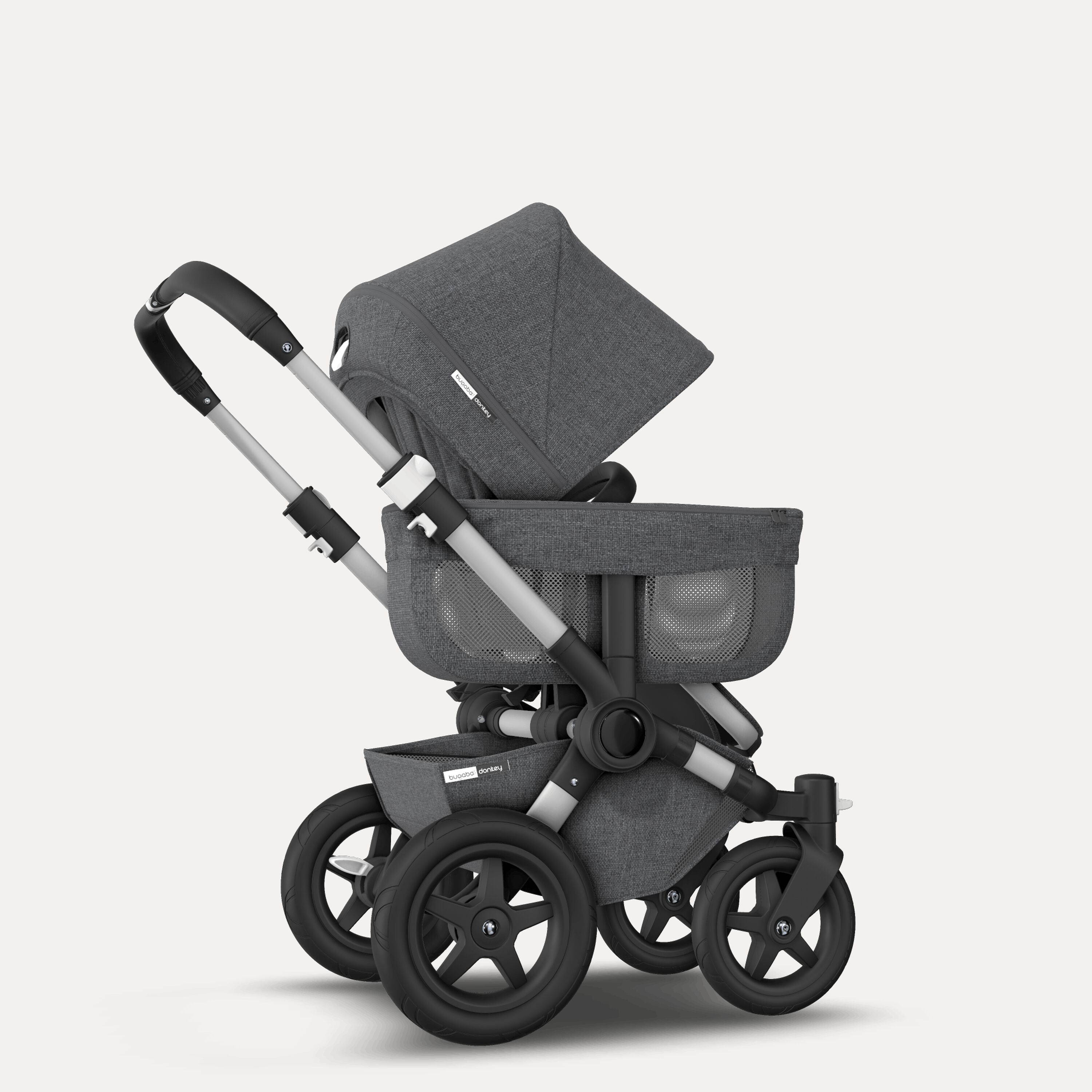 Refurbished Bugaboo Donkey2 Classic mono complete US ALU/GREY MELANGE - Main Modal Image Slide 6 of 7