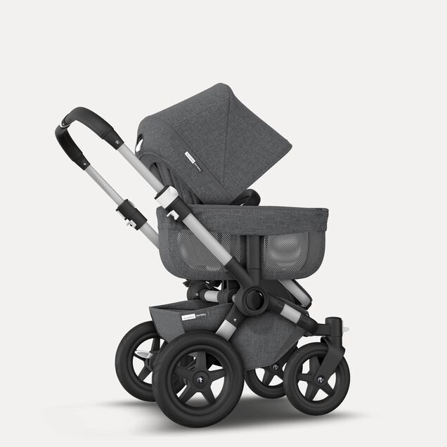 Refurbished Bugaboo Donkey2 Classic mono complete US ALU/GREY MELANGE - Main Image Slide 6 of 7