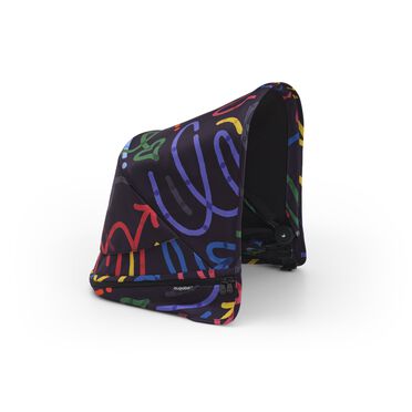 Bugaboo Donkey 5 sun canopy Art of Discovery DARK BLUE