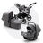 Bugaboo Donkey 3 Mono travel system grey melange sun canopy, grey melange fabrics, aluminium base - Thumbnail Slide 1 of 18