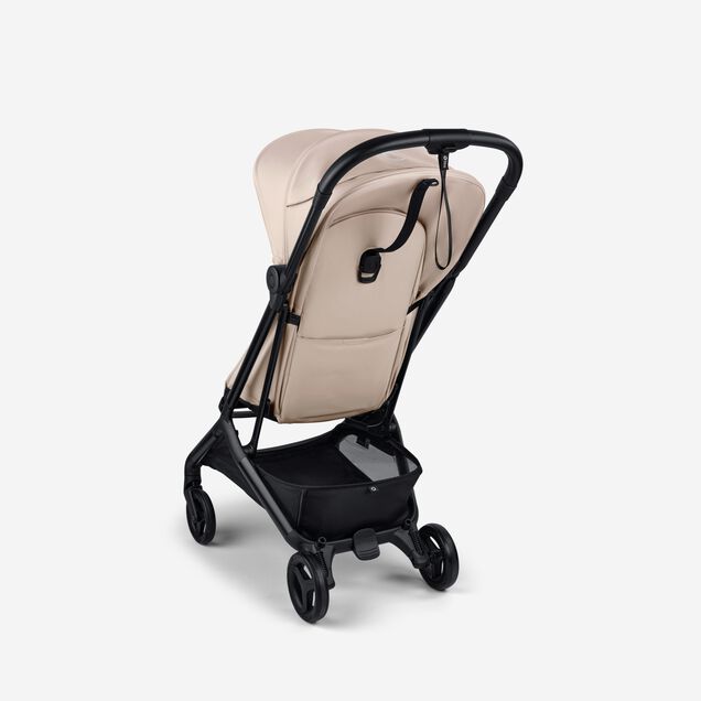 Bugaboo Butterfly 2 travel stroller black base, desert taupe fabrics, desert taupe sun canopy - Main Image Slide 3 of 9