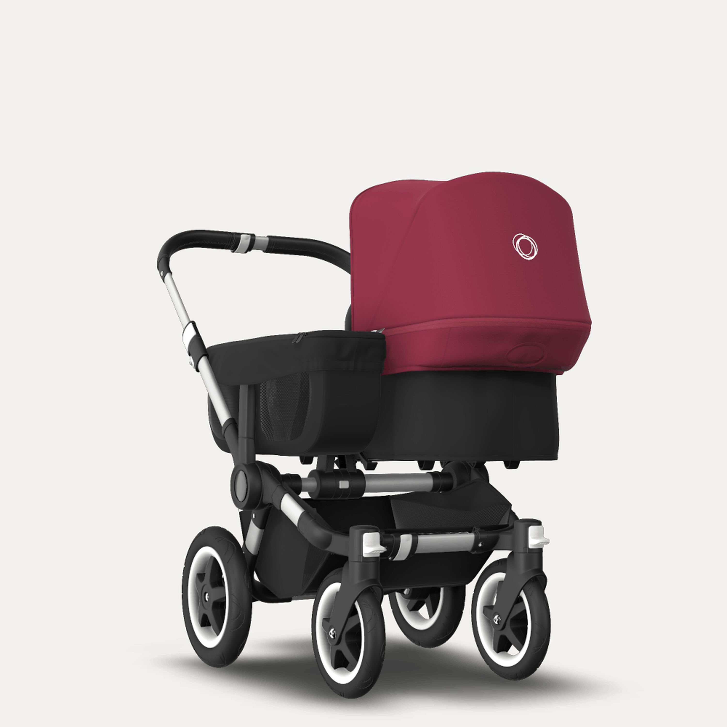 Refurbished Bugaboo Donkey2 Mono Complete UK ALU/BLACK-RUBY RED - Main Modal Image Slide 1 of 1