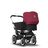 Refurbished Bugaboo Donkey2 Mono Complete UK ALU/BLACK-RUBY RED - Thumbnail Slide 1 of 1