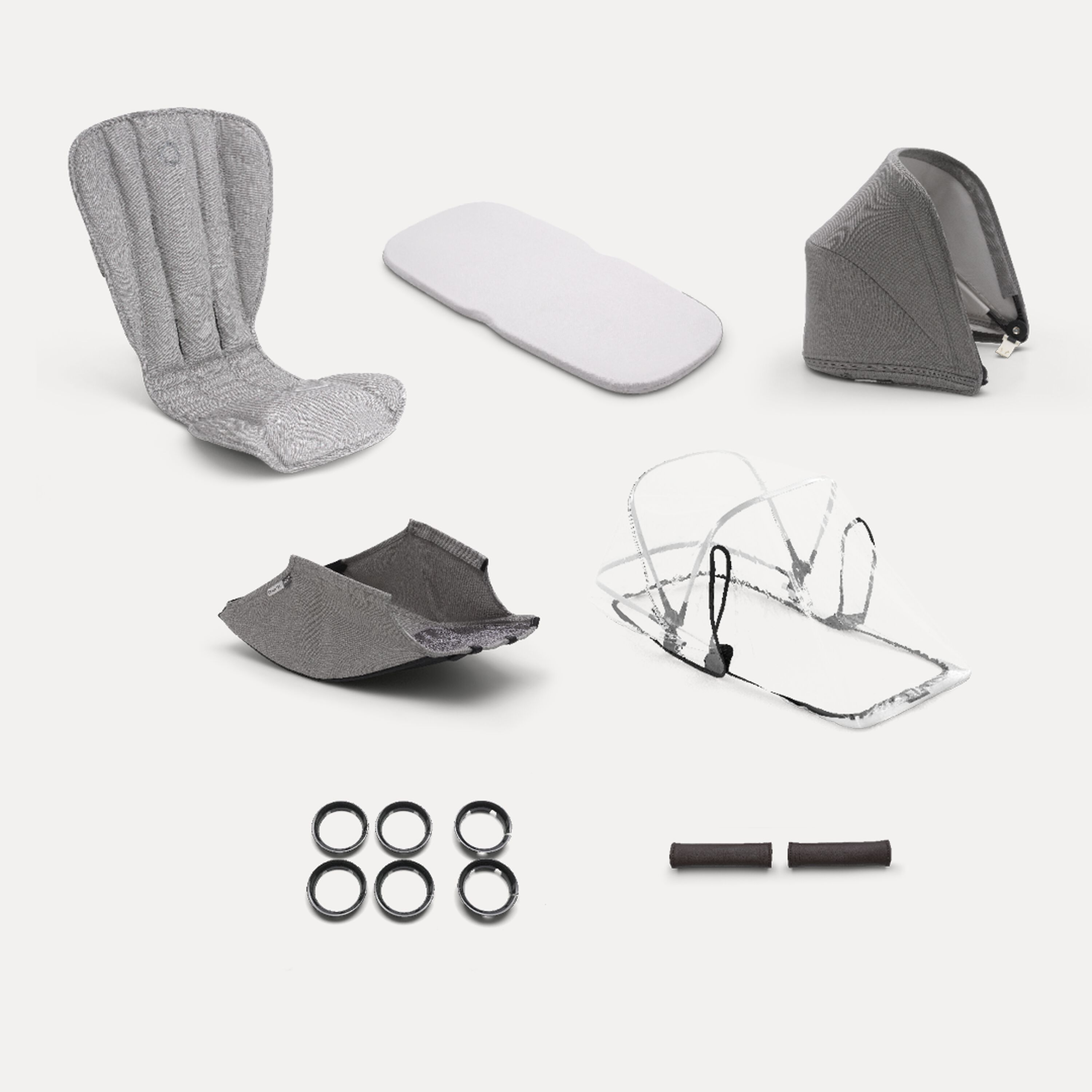 Bugaboo Bee5 Mineral style set complete LIGHT GREY - Main Modal Image Slide 2 of 2