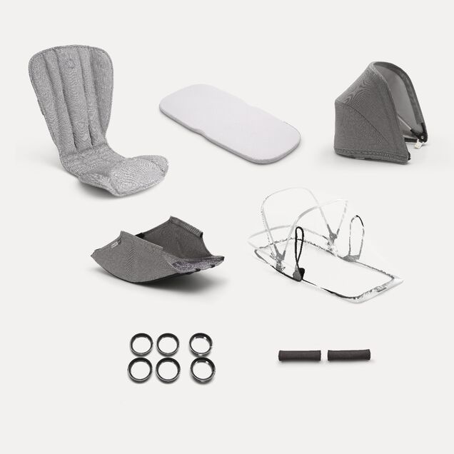 Bugaboo Bee5 Mineral style set complete LIGHT GREY - Main Image Slide 2 of 2
