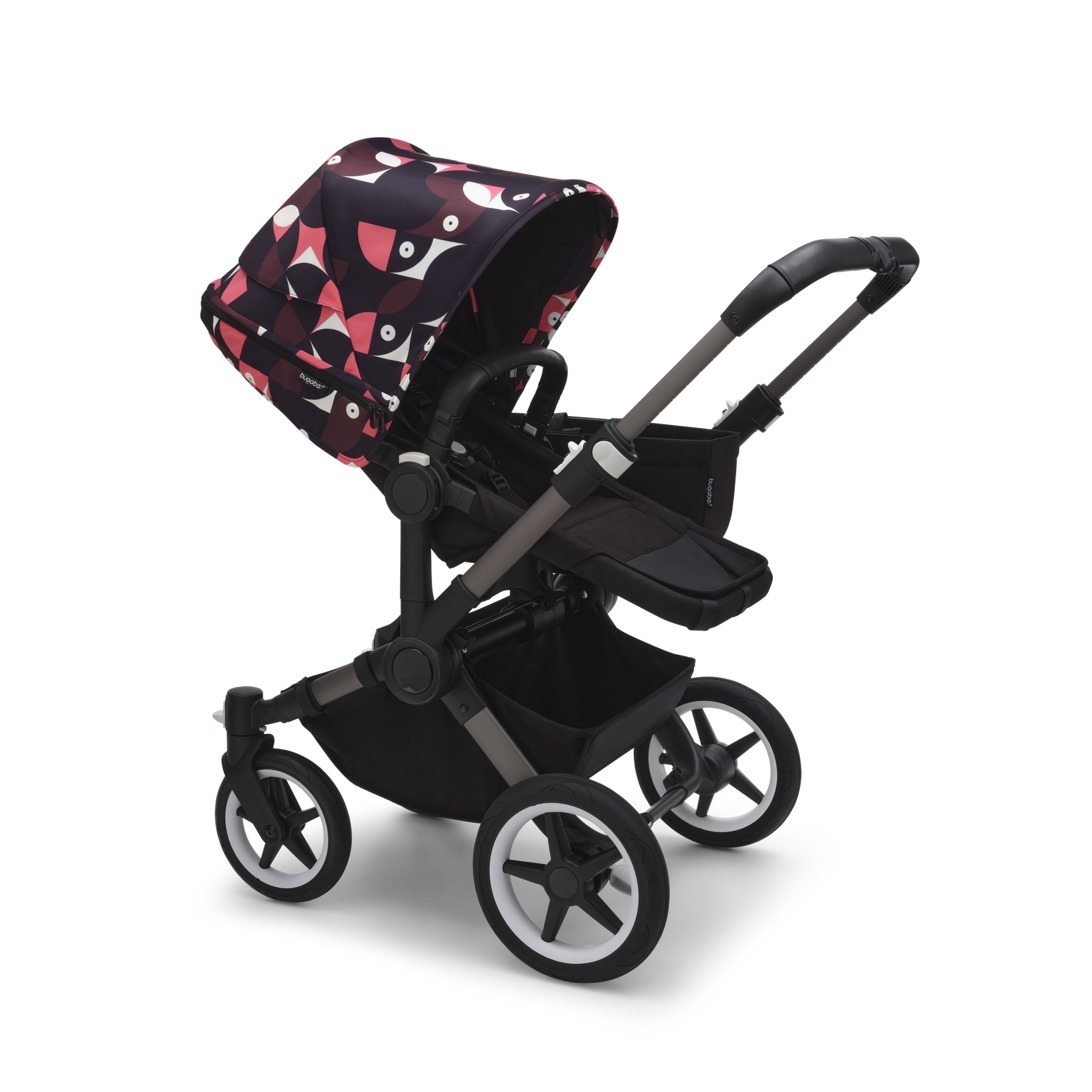 Bugaboo Donkey 5 sun canopy Animal Explorer PINK/ RED - Thumbnail Slide 2 of 3