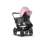 US - Bugaboo D3M stroller bundle black grey melange soft pink - Thumbnail Slide 2 of 4