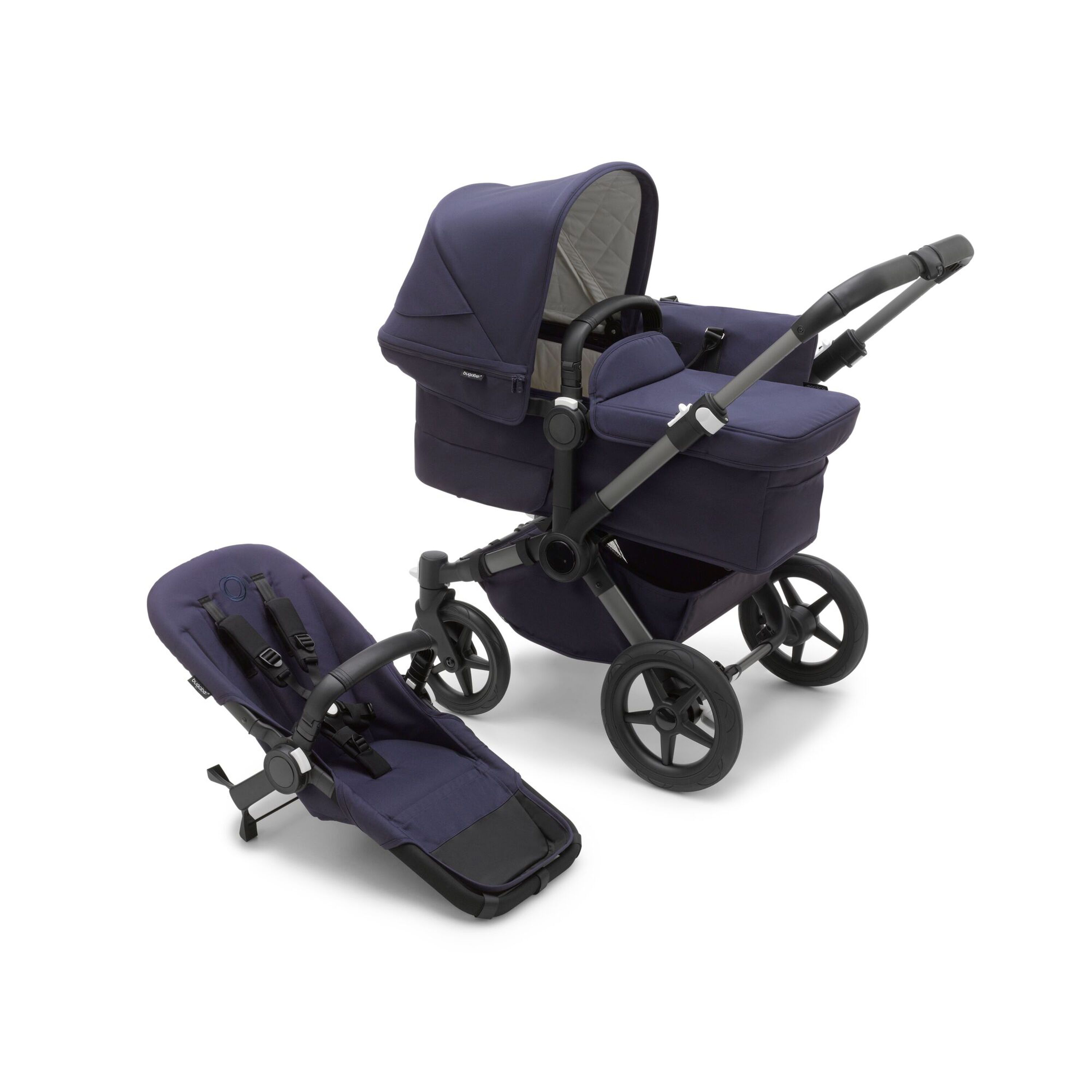 Bugaboo Donkey 5 Classic Mono complete GRAPHITE/DARK NAVY - Main Modal Image Slide 6 van 6