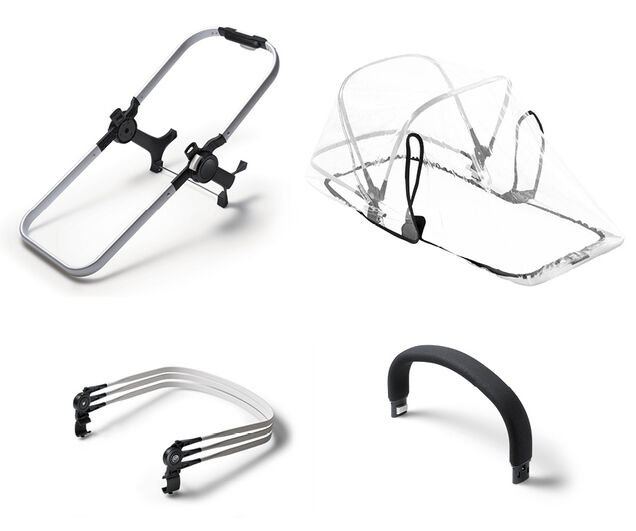Refurbished Bugaboo Donkey2 duo extension set base AU ALU - Main Image Slide 1 of 1