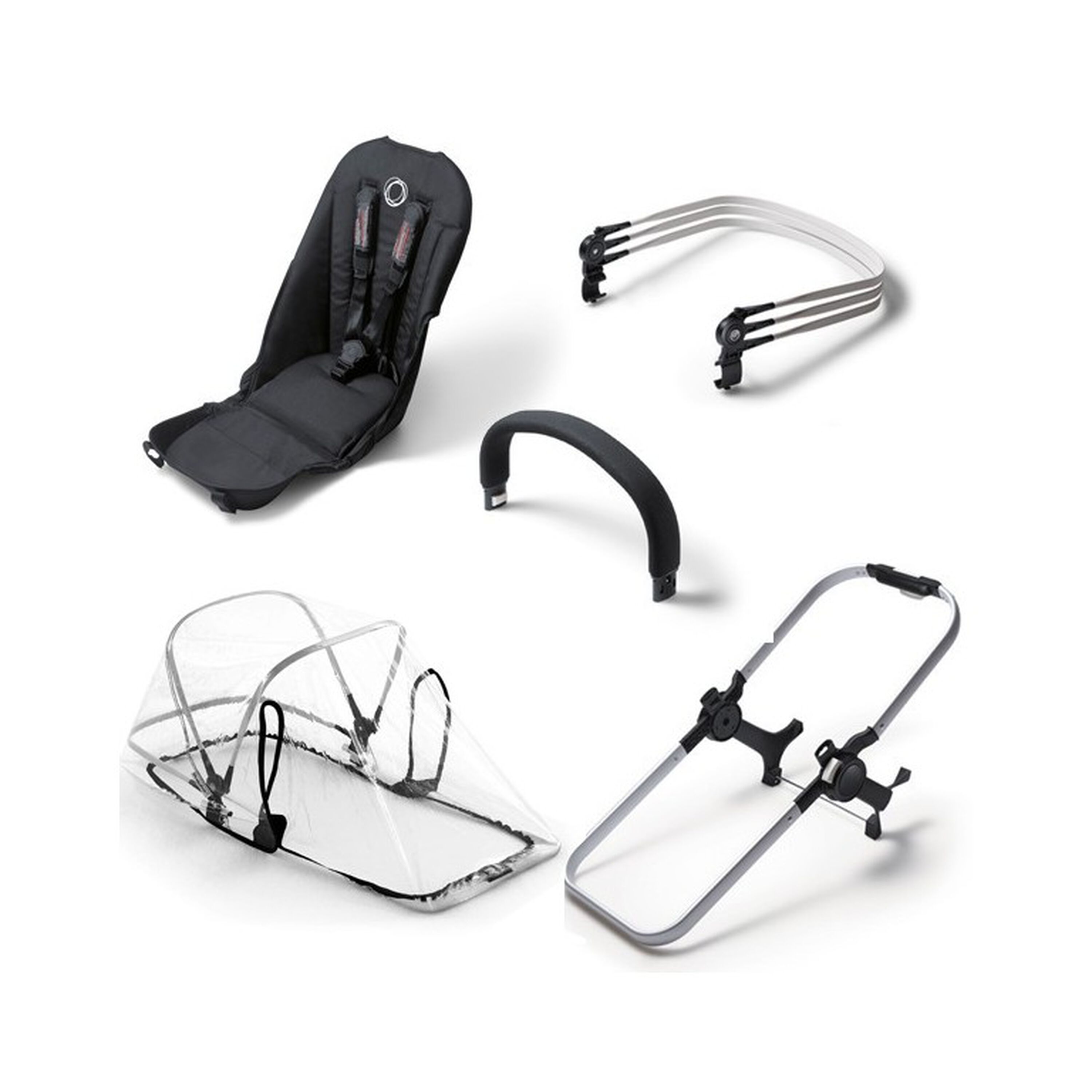 Bugaboo Donkey+ duo extension set ALU/BLACK - Main Modal Image Slide 1 of 1