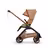 Bugaboo x Stella McCartney Dragonfly Plus seat stroller tobacco brown base, tobacco brown fabrics, tobacco brown sun canopy - Thumbnail Slide 2 of 12