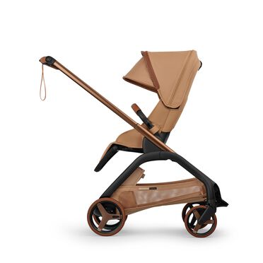 Bugaboo x Stella McCartney Dragonfly Plus seat stroller tobacco brown base, tobacco brown fabrics, tobacco brown sun canopy - view 2