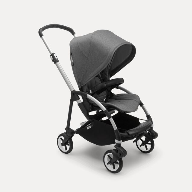 Refurbished Bugaboo Bee6 complete UK ALU/GREY MELANGE-GREY MELANGE - Main Image Slide 2 of 3