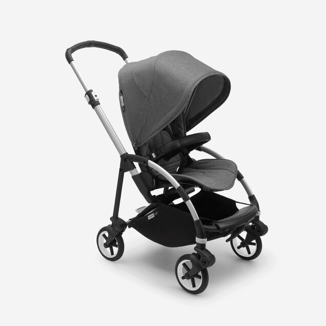 Refurbished Bugaboo Bee6 complete UK ALU/GREY MELANGE-GREY MELANGE - Main Image Slide 2 of 3