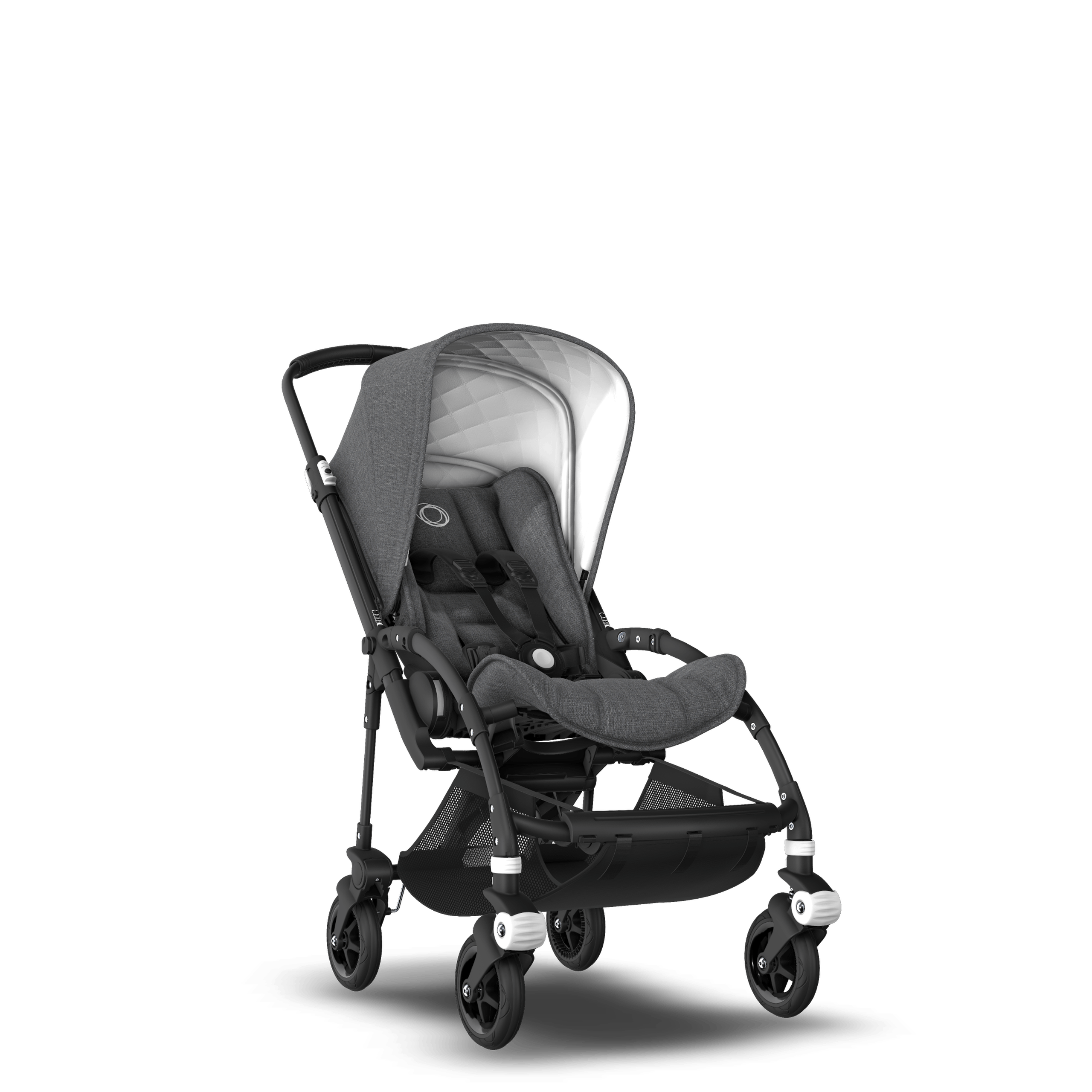 Refurbished Bugaboo Bee5 Classic complete BLACK/GREY MELANGE - Thumbnail Slide 1 of 6