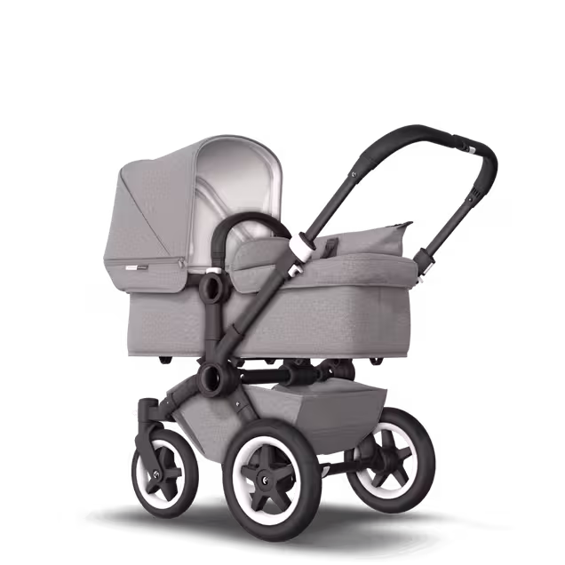 Refurbished Bugaboo Donkey2 Mono complete BLACK/MINERAL LIGHT GREY - Main Image Slide 12 of 14