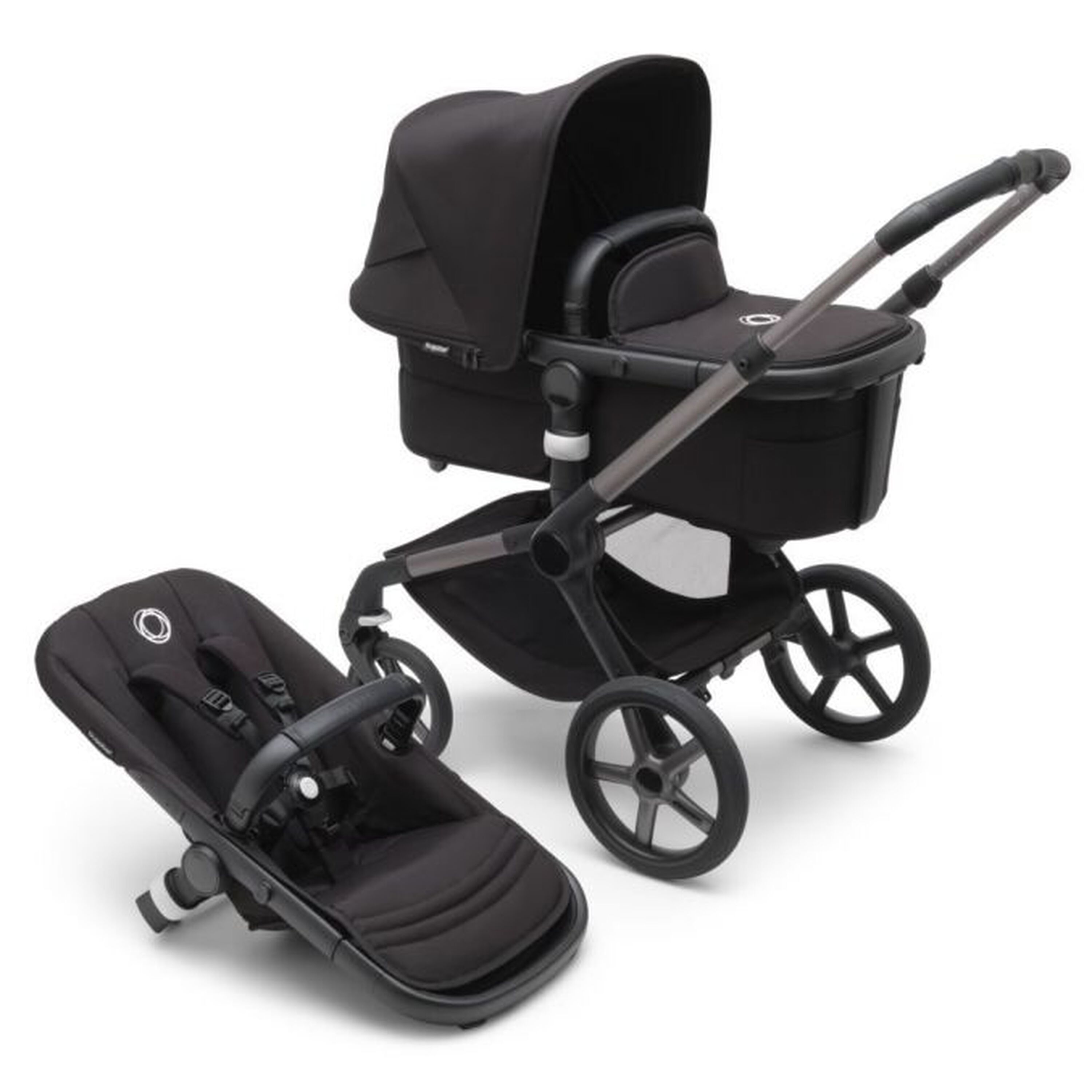 Refurbished Bugaboo Fox 3 complete GRAPHITE/MIDNIGHT BLACK-MIDNIGHT BLACK - Main Modal Image Slide 1 van 3