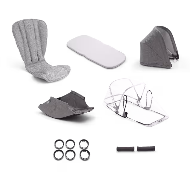 Refurbished Bugaboo Bee5 Mineral style set complete UK LIGHT GREY - Main Image Slide 2 of 2