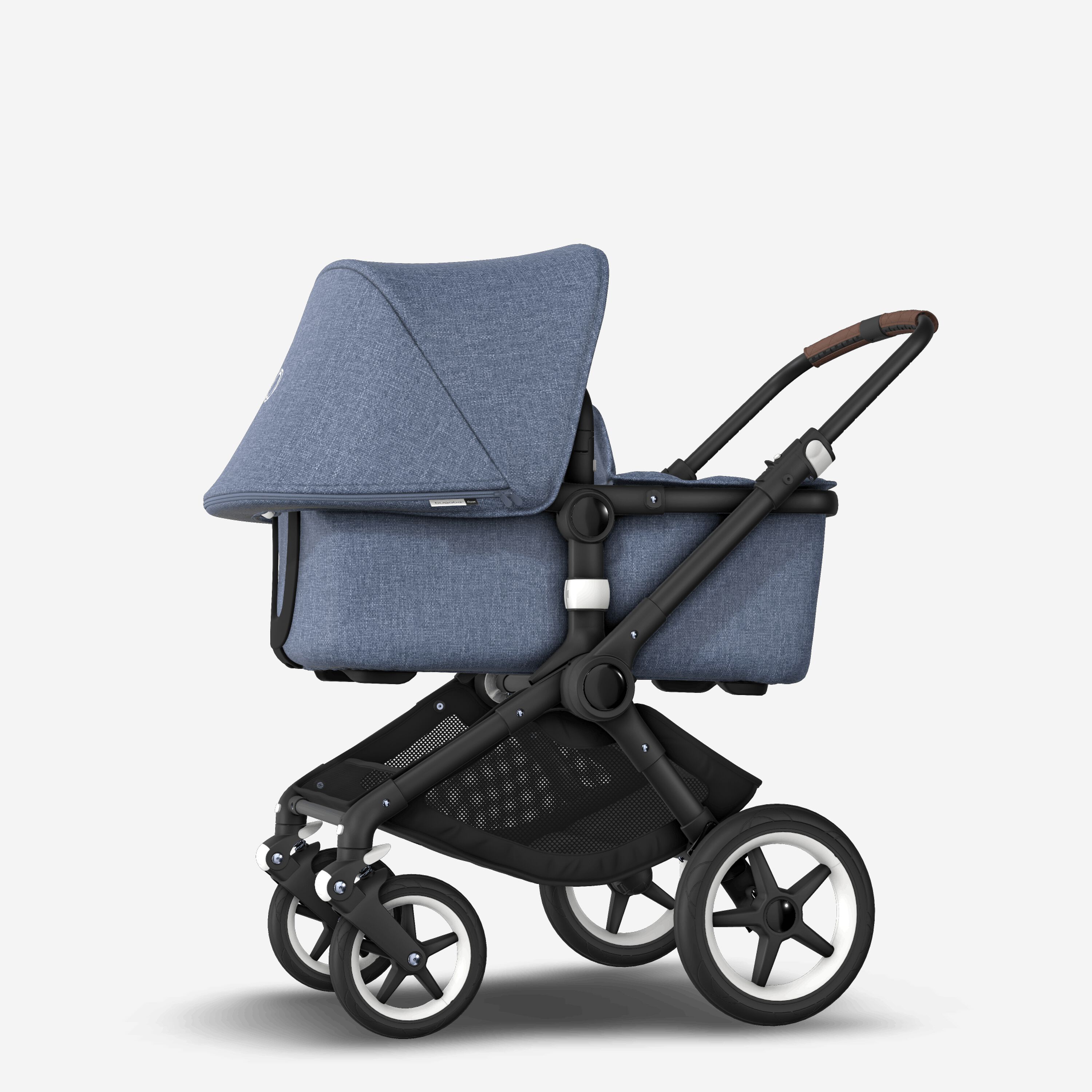 ASIA - Bugaboo Fox stroller bundle Black blue melange - Main Modal Image Slide 2 of 6