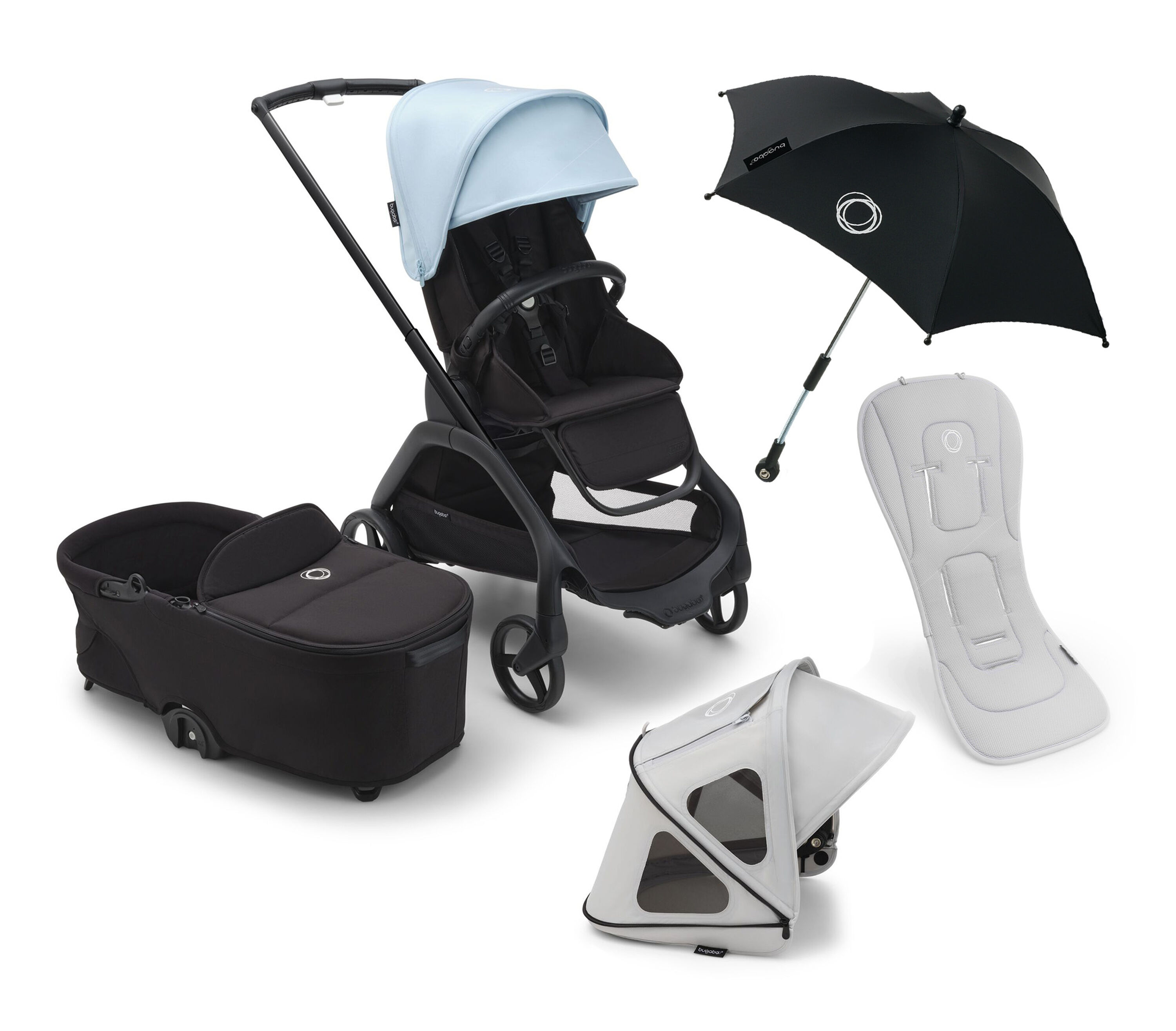 Bugaboo Dragonfly Bassinet Stroller Warm Weather Bundle - Main Modal Image Slide 1 of 5