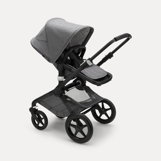 Refurbished Bugaboo Fox2 Classic complete BLACK/GREY MELANGE - Main Image Slide 1 of 3