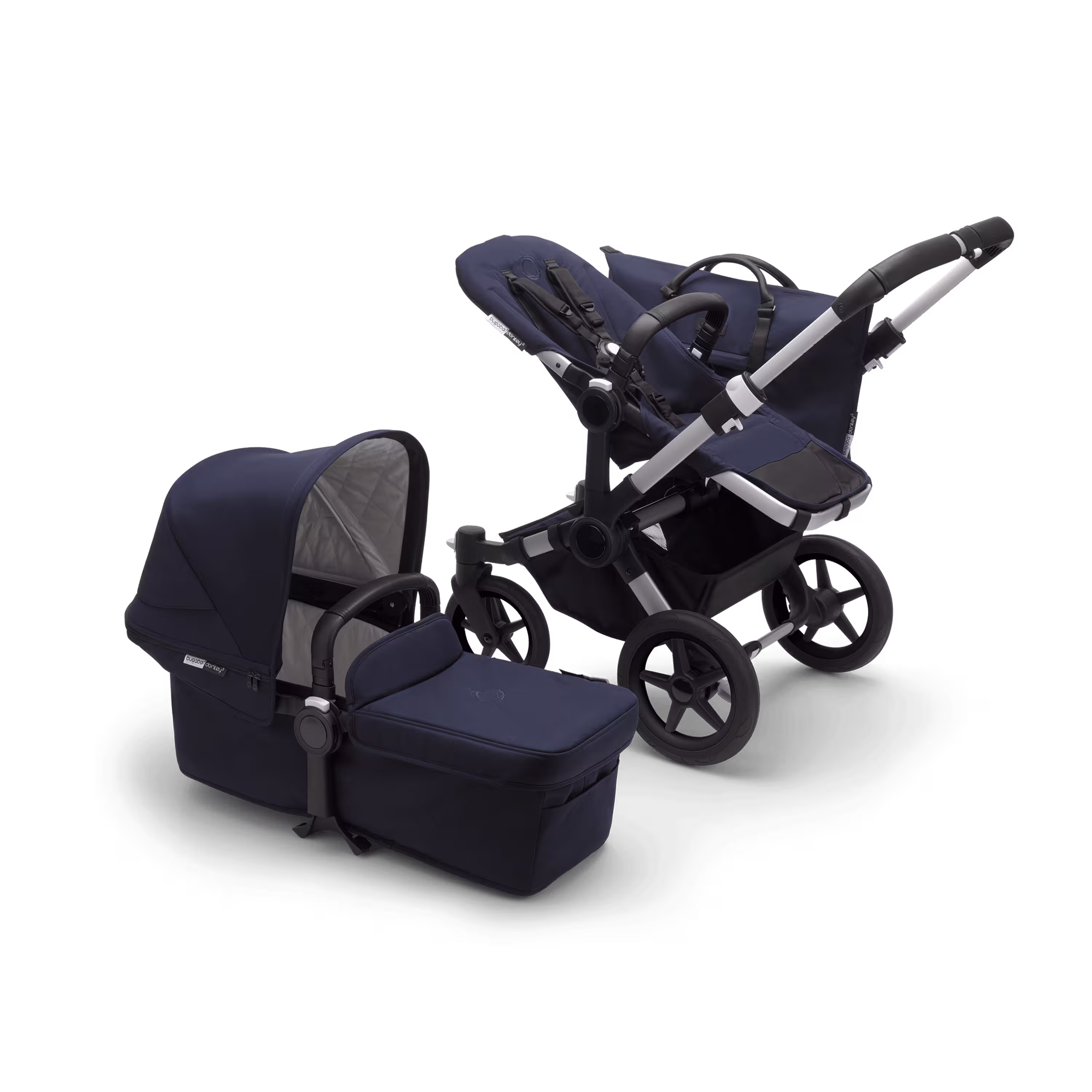Refurbished Bugaboo Donkey3 Classic mono complete ALU/DARK NAVY - Main Modal Image Slide 3 van 4