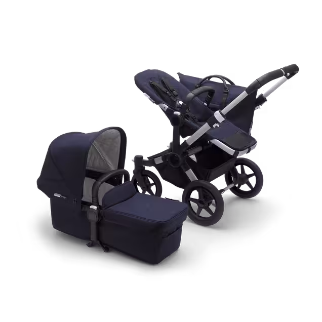 Refurbished Bugaboo Donkey3 Classic mono complete ALU/DARK NAVY - Main Image Slide 3 van 4