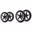 Refurbished Bugaboo Donkey/Buffalo wheels replacement set (4 white) - Thumbnail Slide 2 of 2