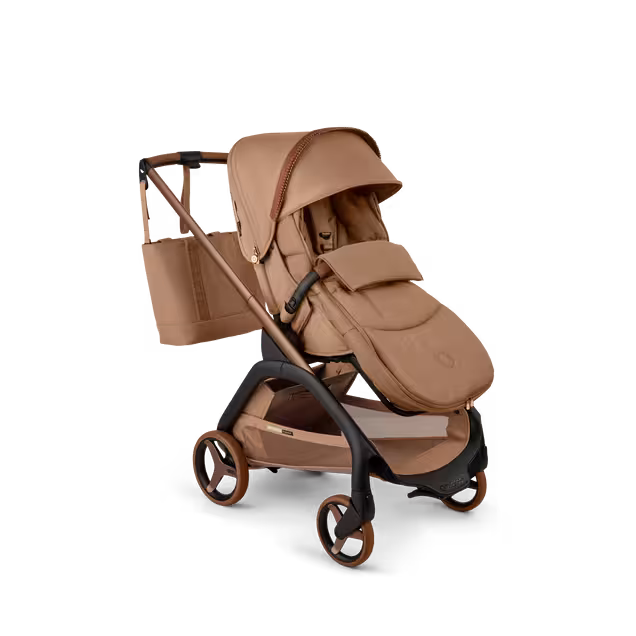 Bugaboo x Stella McCartney  Dragonfly Plus 2-in-1 stroller tobacco brown base, tobacco brown fabrics, tobacco brown sun canopy - Main Image Slide 12 of 12
