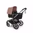 Bugaboo Fox 5 Renew 2-in-1 stroller graphite base, heritage black fabrics, dusty pink sun canopy - Thumbnail Slide 2 of 12
