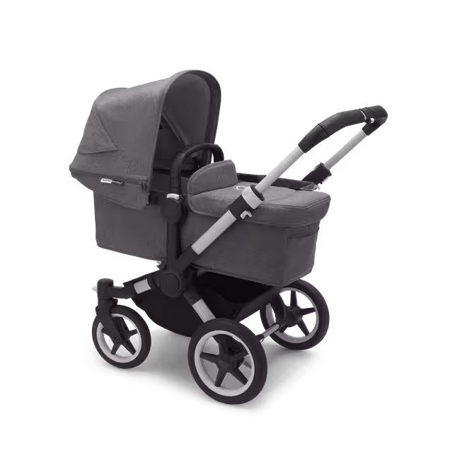 Refurbished Bugaboo Donkey3 mono complete ALU/GREY MELANGE-GREY MELANGE - Main Image Slide 1 of 4