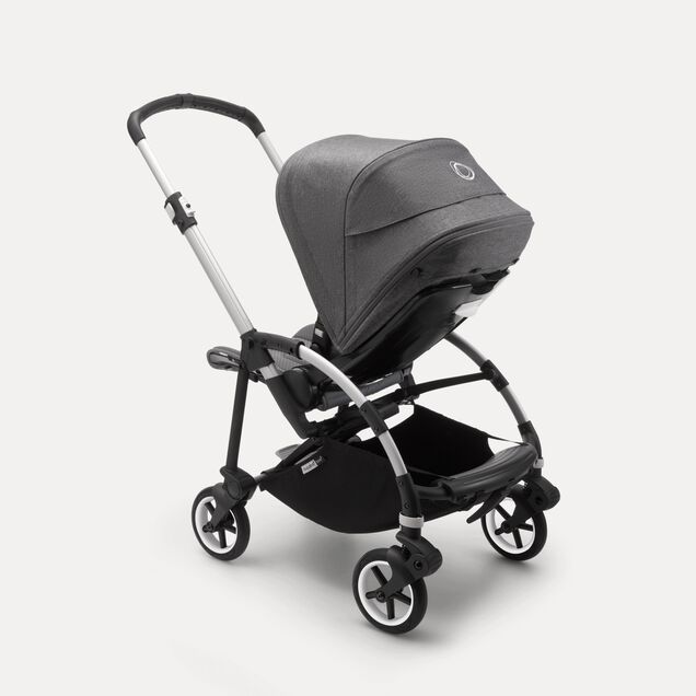 US - B6 bassinet stroller bundle aluminum, grey melange, grey melange - Main Image Slide 7 of 7