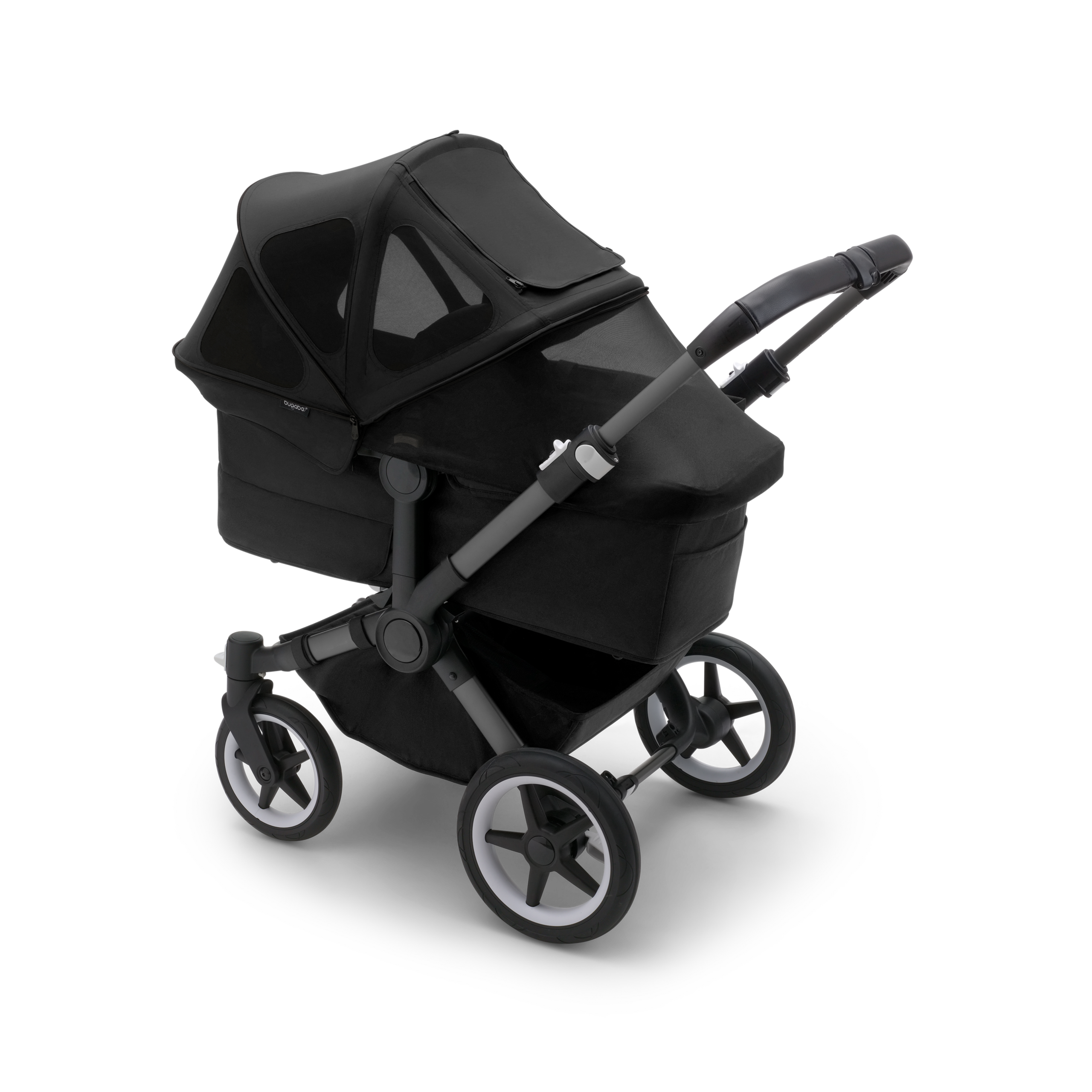 Bugaboo Donkey breezy sun canopy MIDNIGHT BLACK - Thumbnail Slide 4 of 5