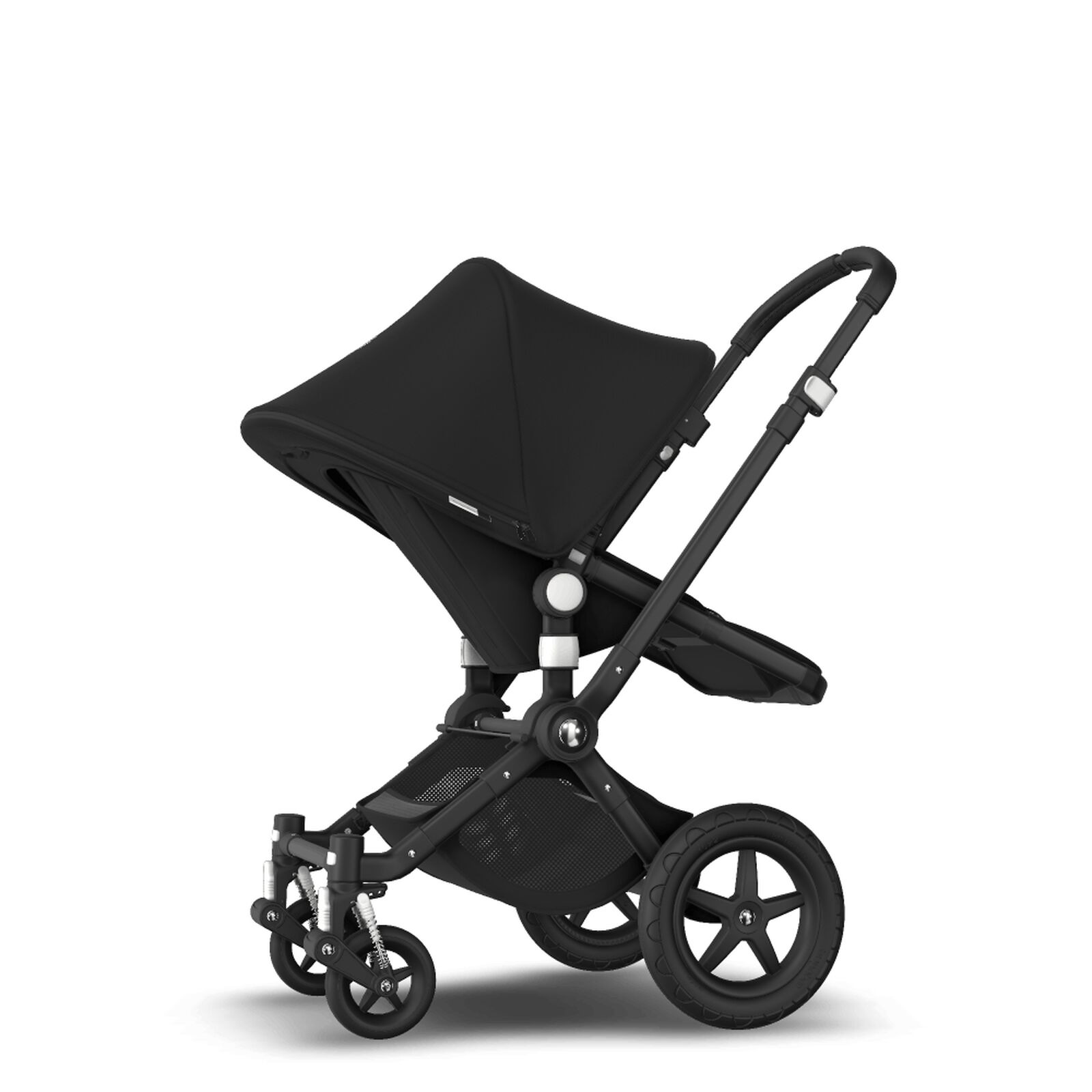 Bugaboo Cameleon 3 Plus seat and carrycot pushchair Black sun canopy, black  fabrics, black chassis | Bugaboo