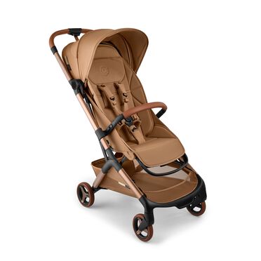 Bugaboo x Stella McCartney Butterfly 2 travel stroller tobacco brown base, tobacco brown fabrics, tobacco brown sun canopy