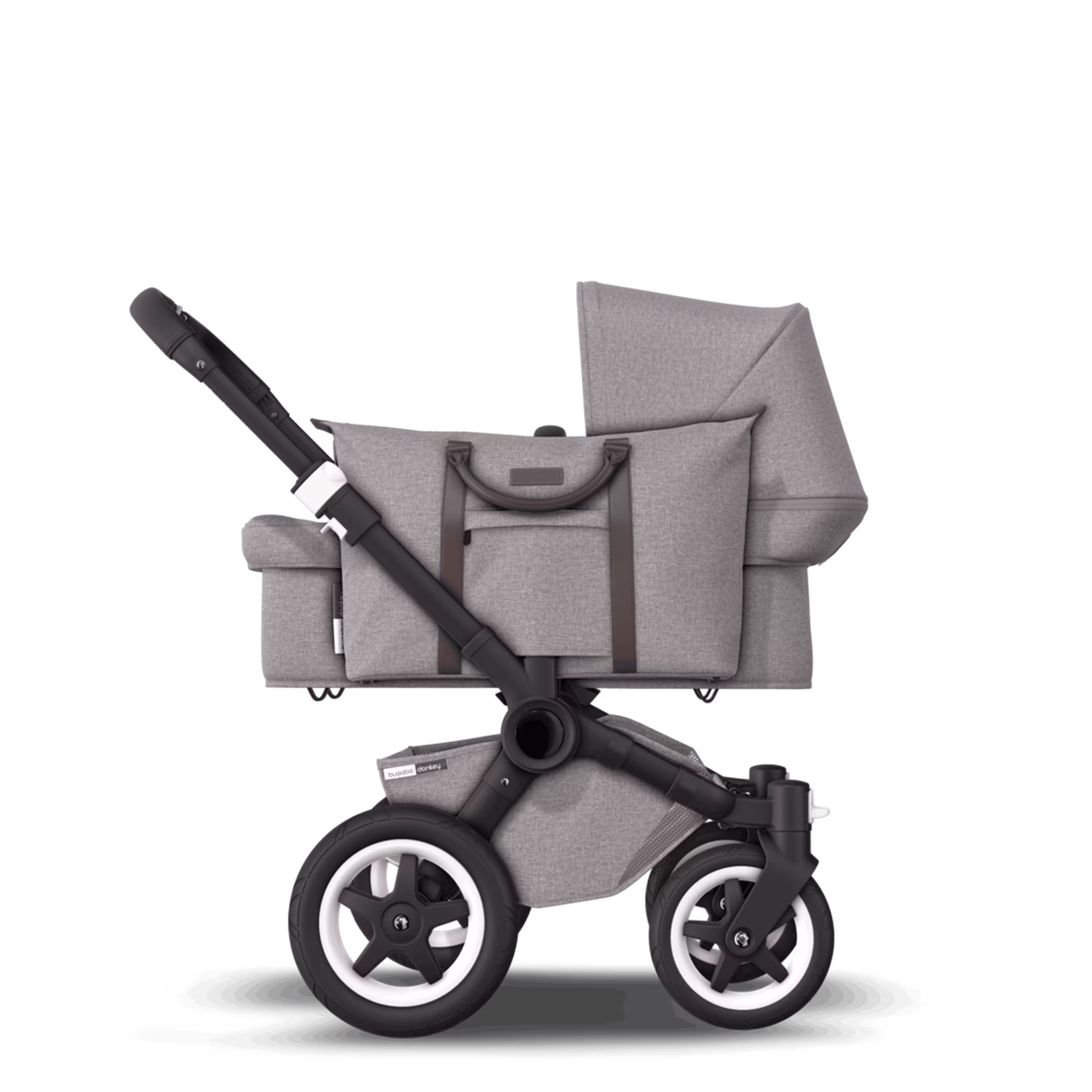 Refurbished Bugaboo Donkey2 Mono complete BLACK/MINERAL LIGHT GREY - Main Modal Image Slide 10 of 14