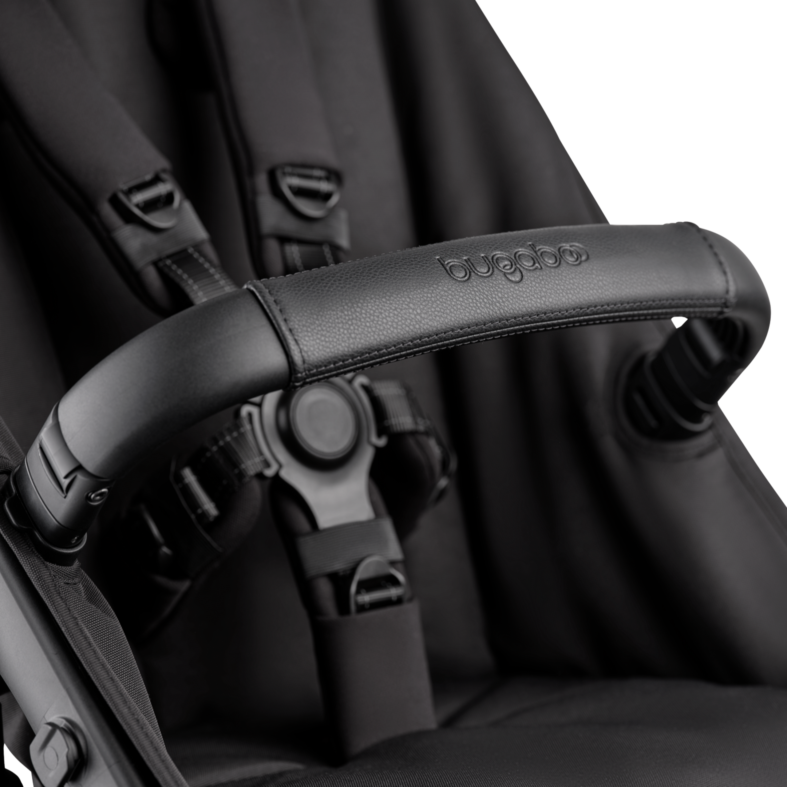 Bugaboo Kangaroo 2-in-1 stroller black base, moon grey fabrics, moon grey sun canopy - Thumbnail Slide 15 of 18