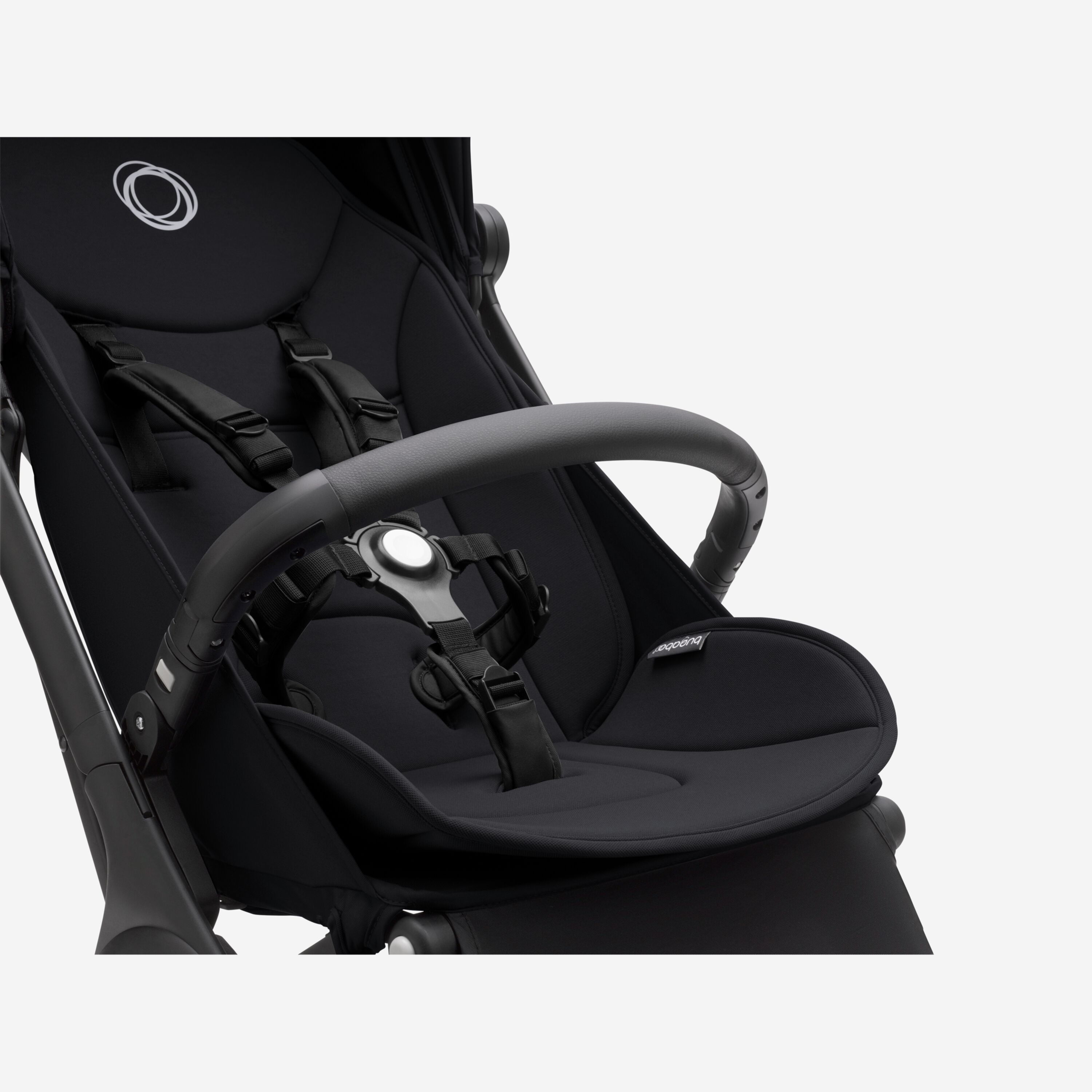 Bugaboo Butterfly travel stroller black base, dark cherry red fabrics, dark cherry red sun canopy - Main Modal Image Slide 11 of 13