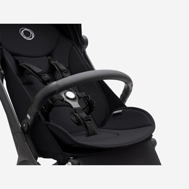 Bugaboo Butterfly travel stroller black base, dark cherry red fabrics, dark cherry red sun canopy - Main Image Slide 11 of 13
