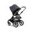 Bugaboo Fox 3 seat stroller with graphite frame, grey fabrics, and stormy blue sun canopy. - Thumbnail Slide 7 of 7