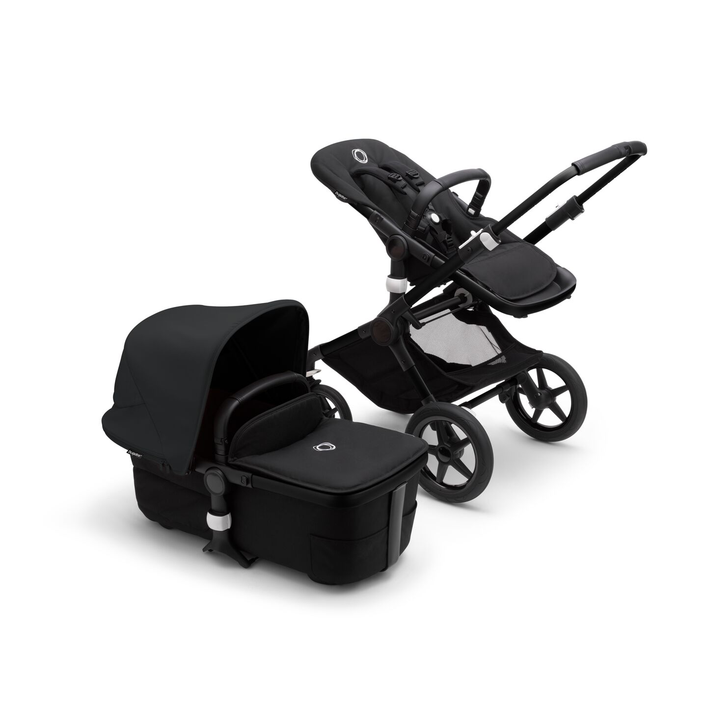 Bugaboo Fox 3 and seat stroller Midnight black sun canopy