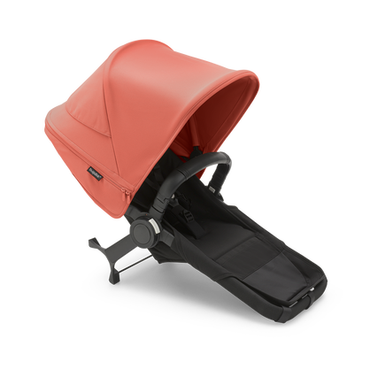Bugaboo Donkey 5 Duo extension set complete MIDNIGHT BLACK-SUNRISE RED